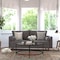 Flash Furniture Dark Gray Faux Linen Upholstered Tufted Sofa IS-PS100-DKGY-GG - alternate 1